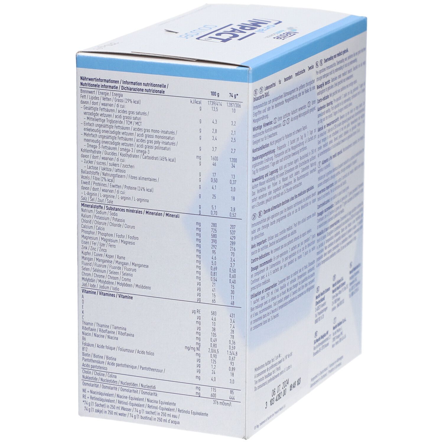 NESTLE Oral Impact® Pulver Immunonutrition saveur Tropical