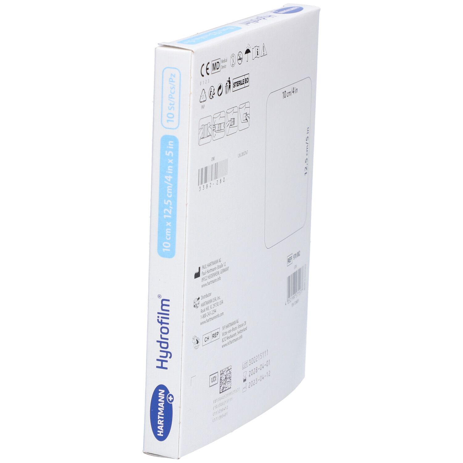 HARTMANN Hydrofilm® Pansement adhésif stérile 10 x 12,5 cm