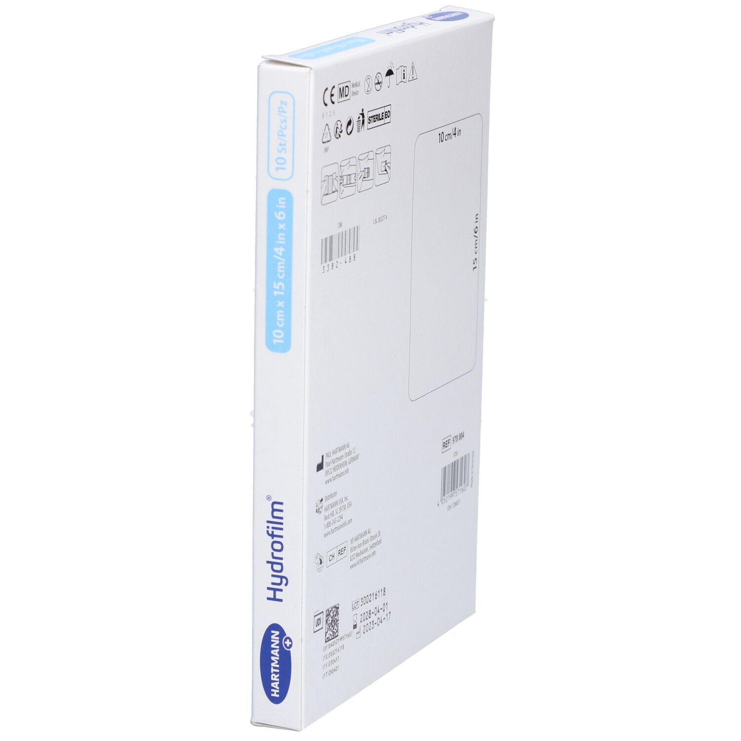 HARTMANN Hydrofilm® steriles Klebepflaster 10 x 15 cm