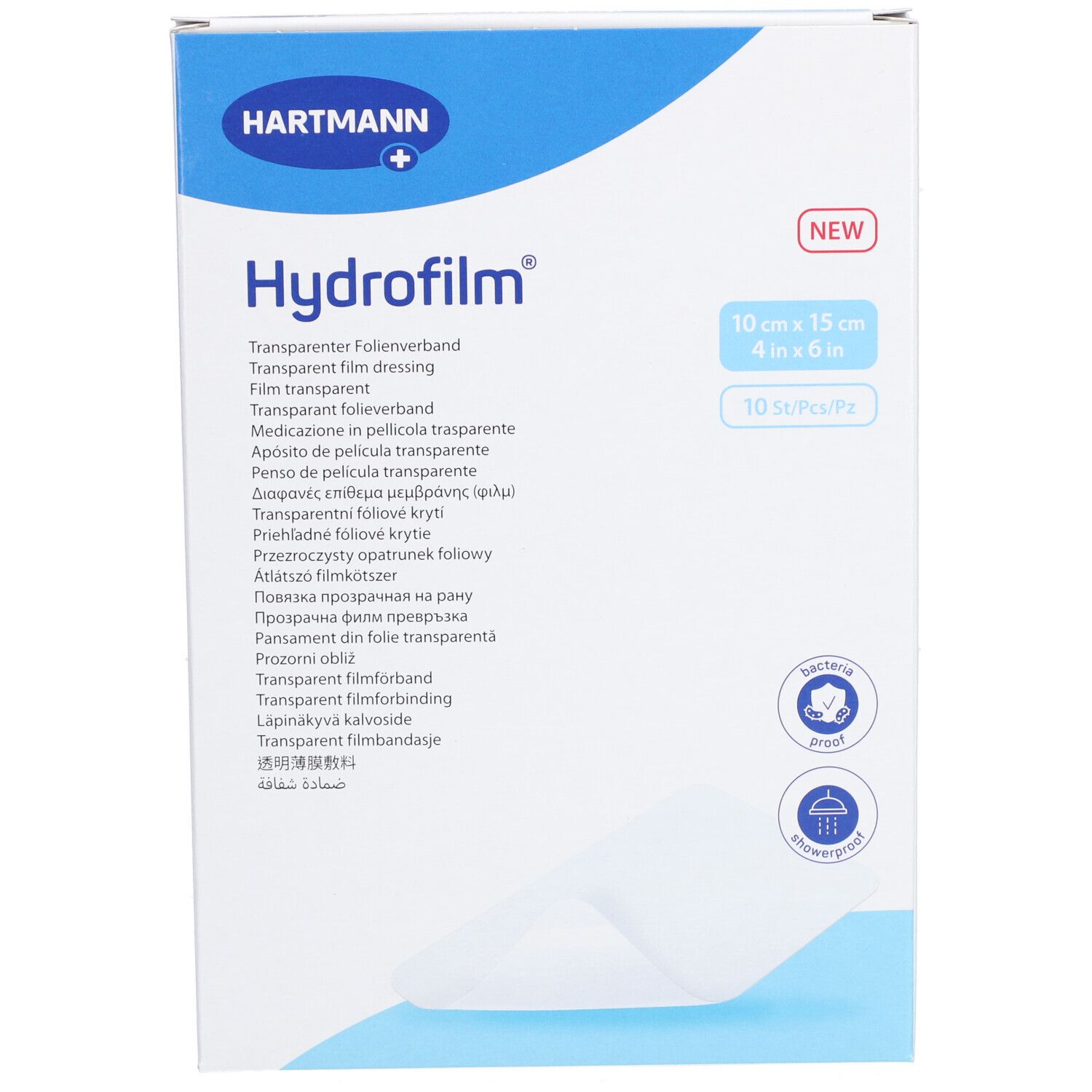 HARTMANN Hydrofilm® steriles Klebepflaster 10 x 15 cm