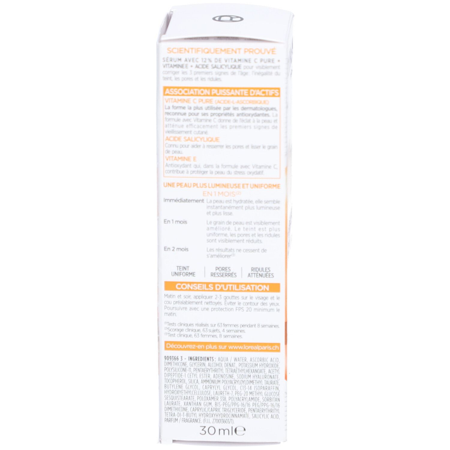 L'Oréal Revitalift Clinical Serum 12 % Vitamin C Pure Anti-Fahler Teint