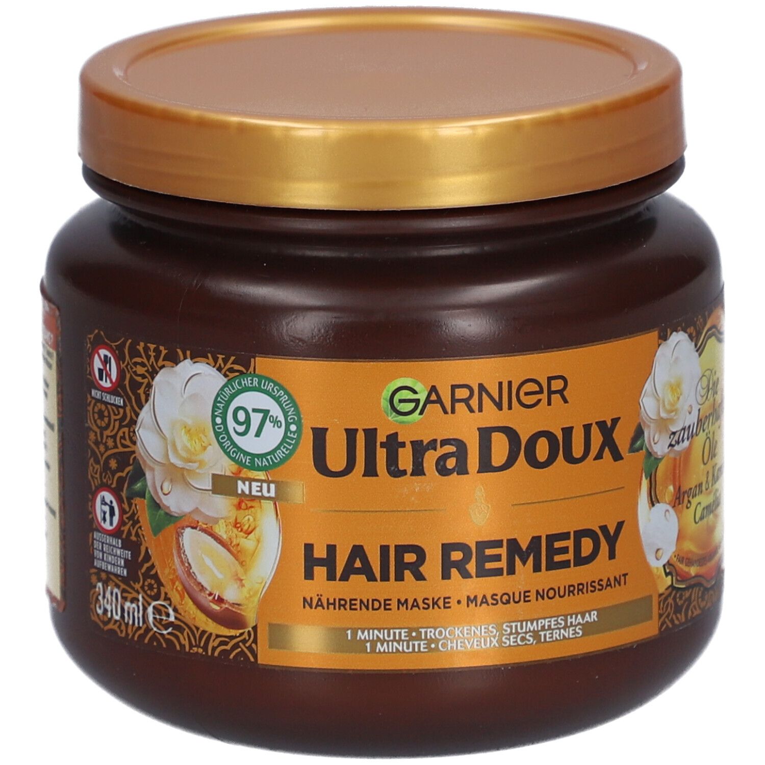 GARNIER Ultra Doux Masque Merveilleux Huiles d'Argan & Camélia
