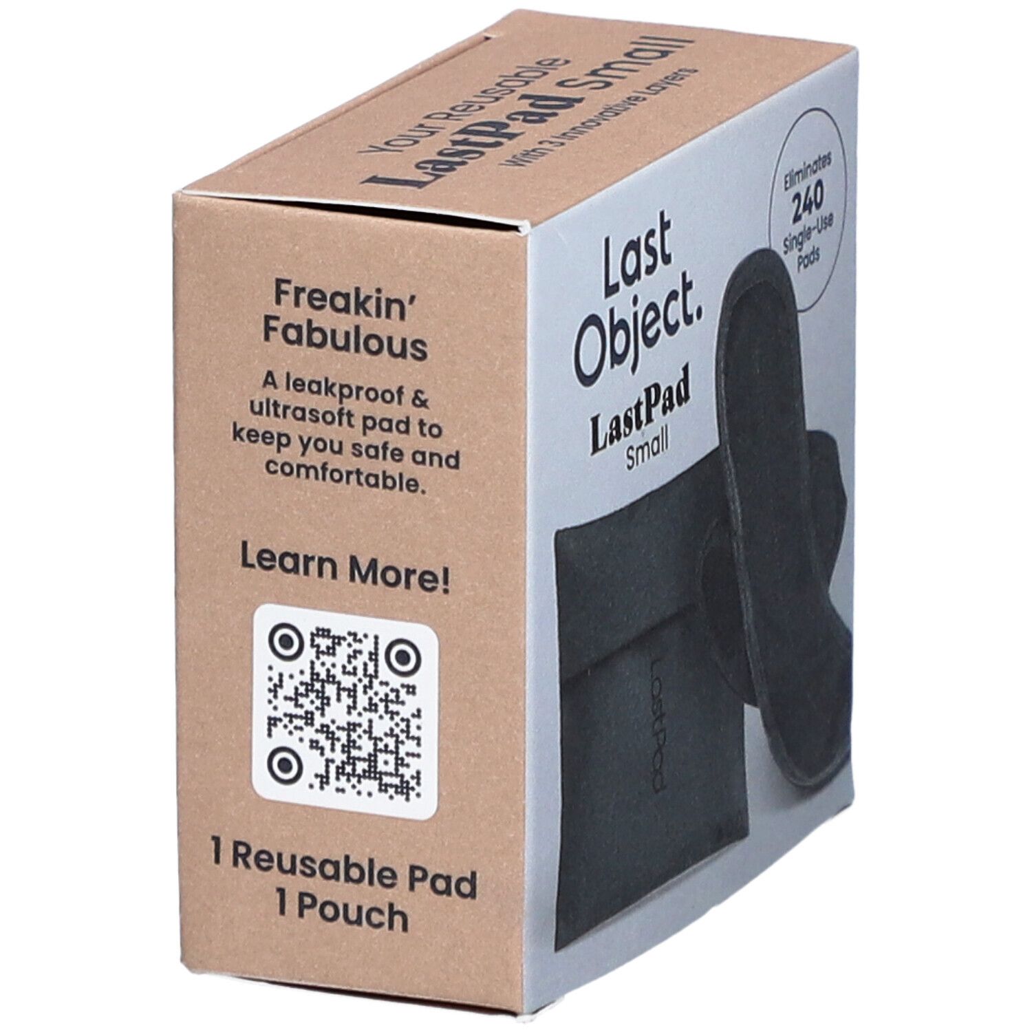 LastPad serviette hygiénique réutilisable S noire