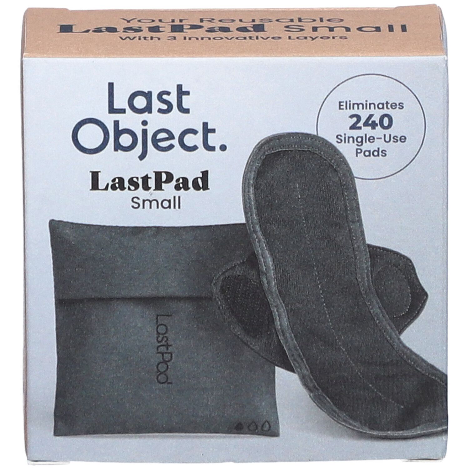 LastPad serviette hygiénique réutilisable S noire