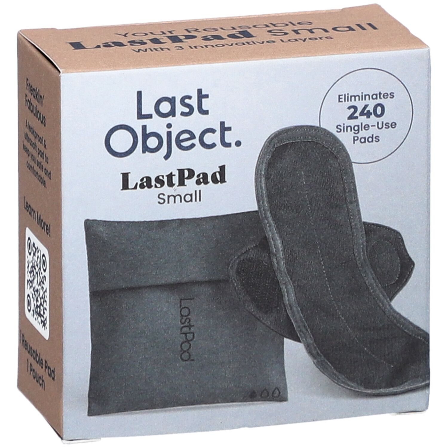 LastPad serviette hygiénique réutilisable S noire