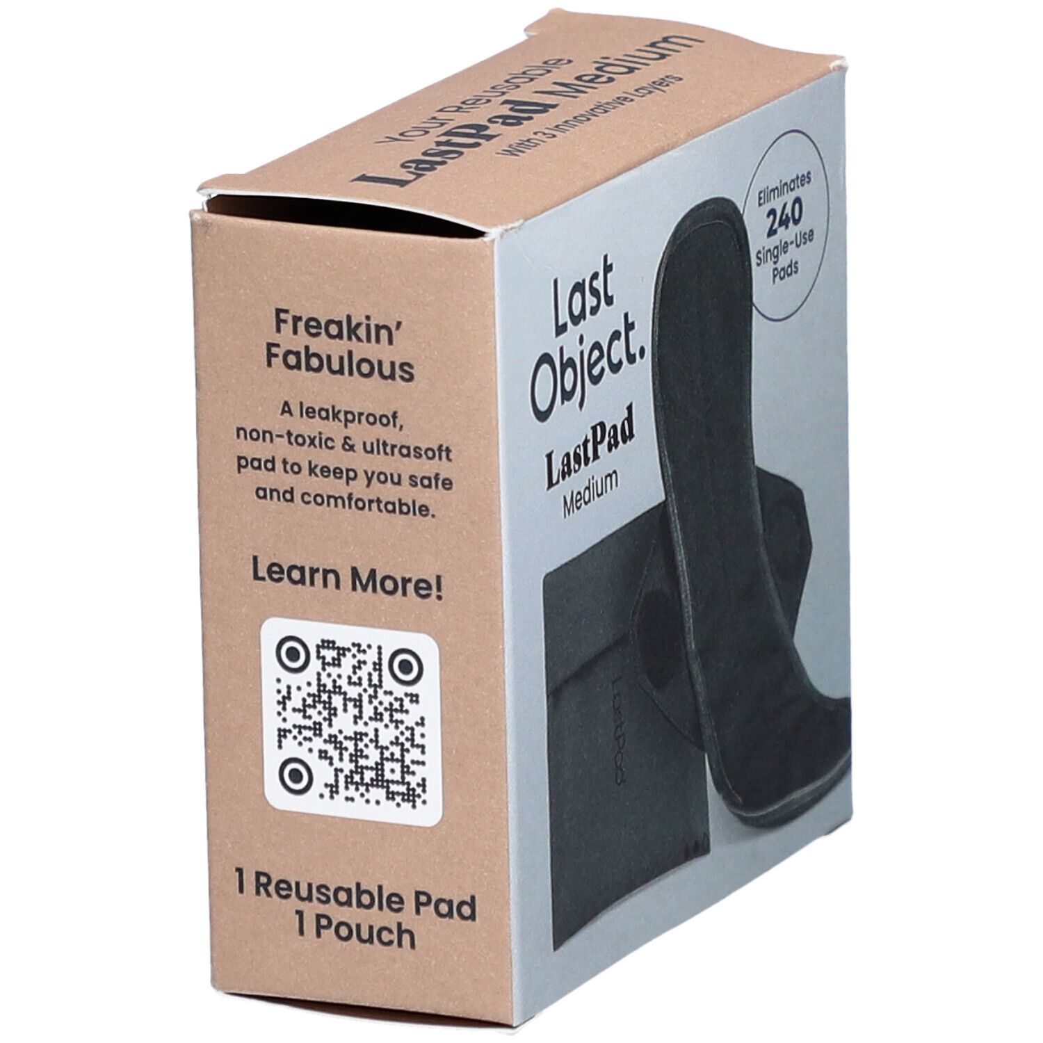 LastPad serviette hygiénique réutilisable M noire