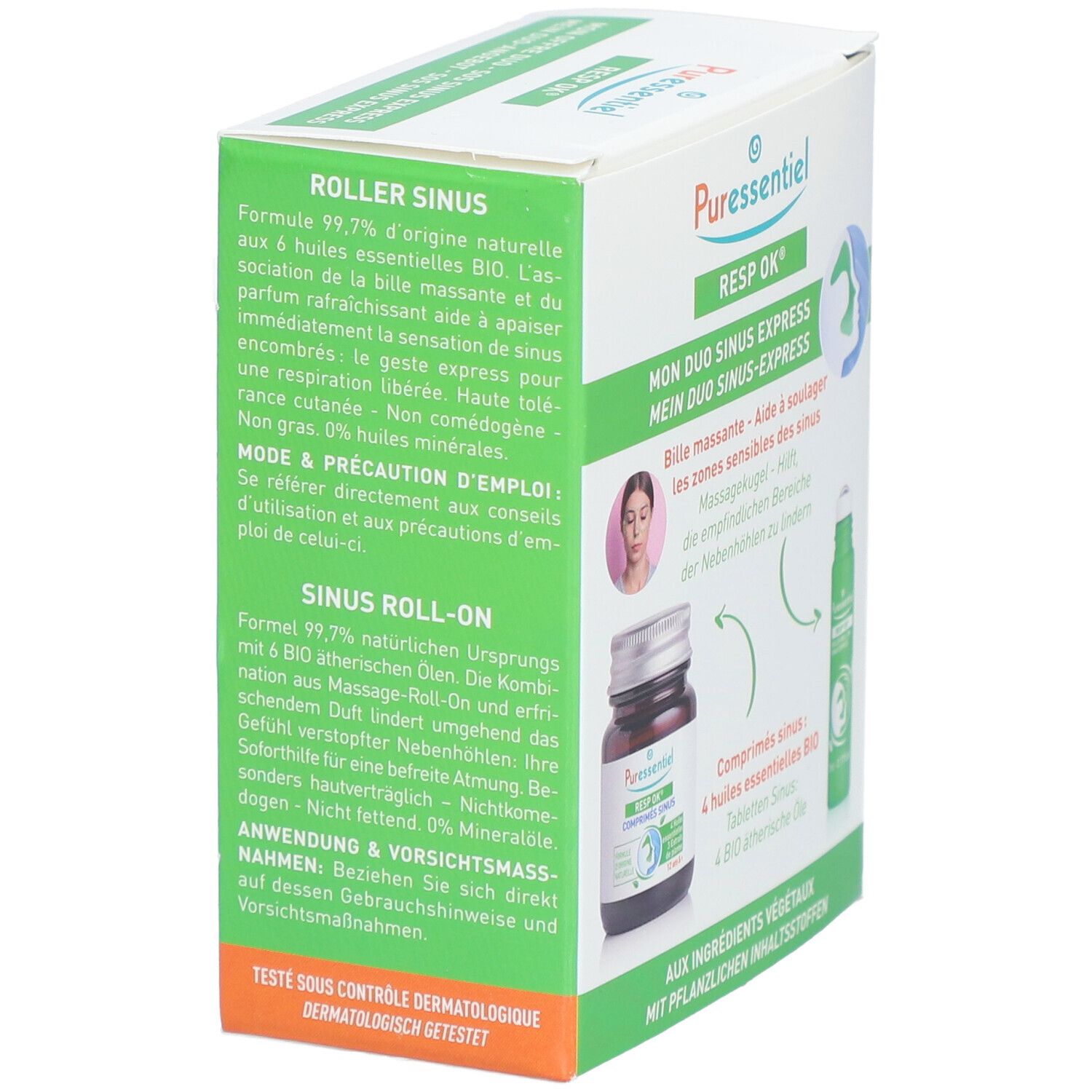 PURESSENTIEL Sinus Box Kapseln+Roll-on