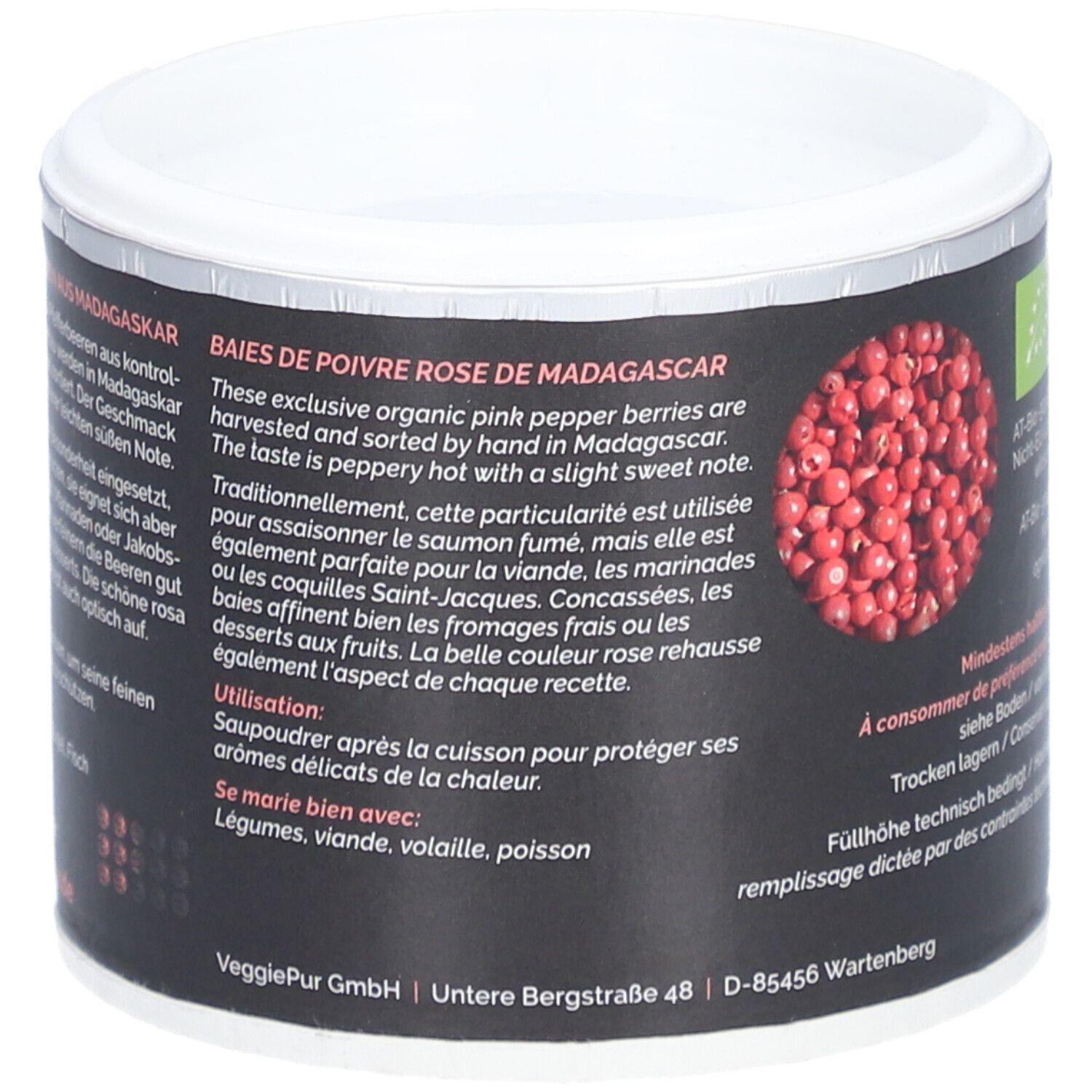 VEGGIEPUR Rosa Pfefferbeeren Bio Madagaskar