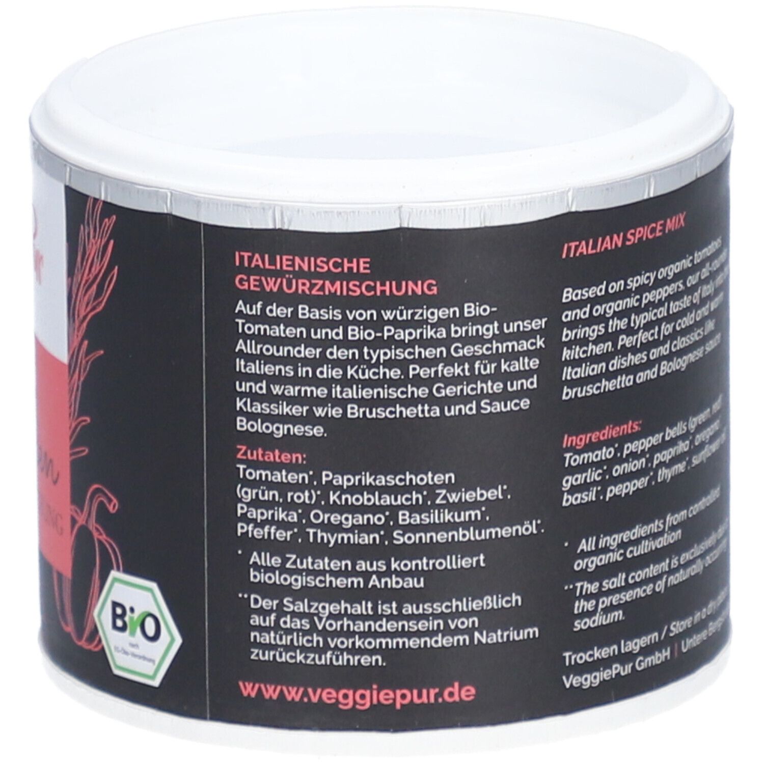 VEGGIEPUR Italien Gewürzmischung Bio Ds
