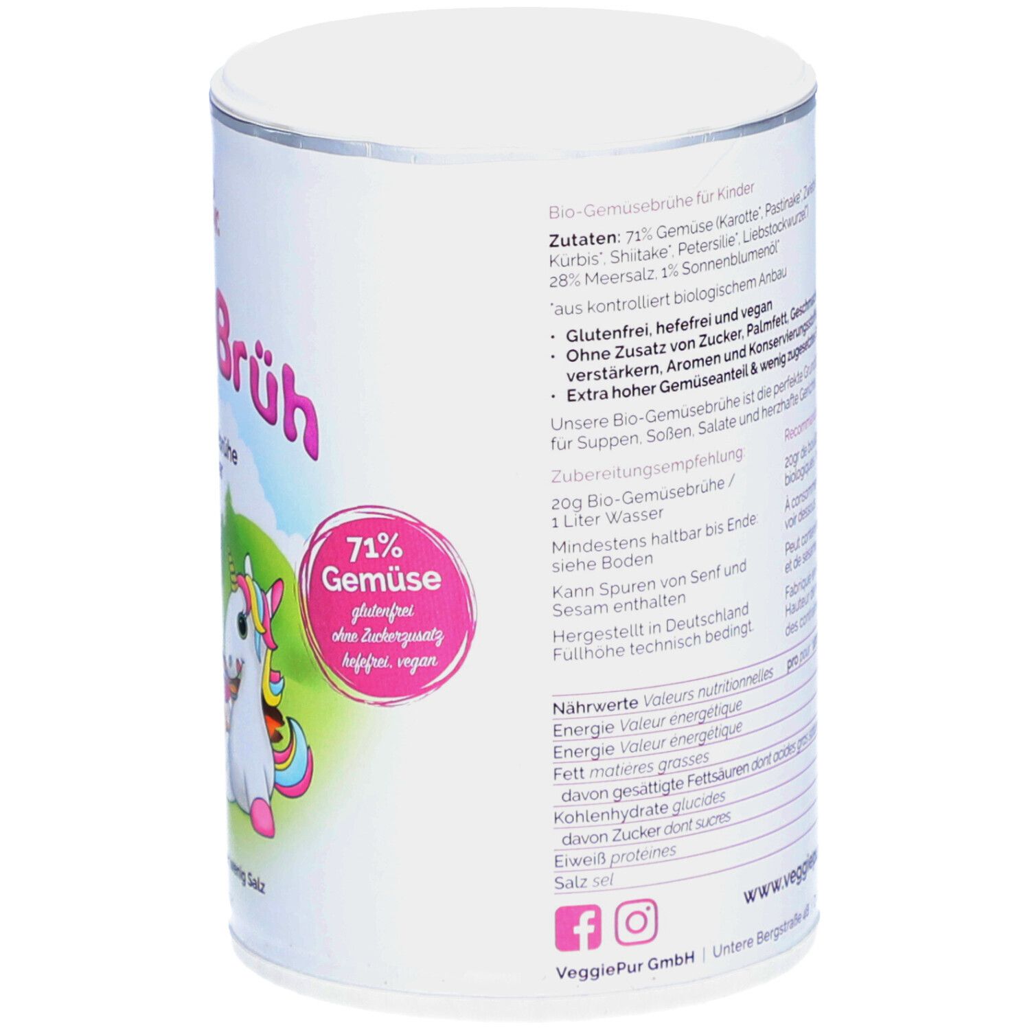 VeggiePur Bio-Gemüsebrühe für Kinder