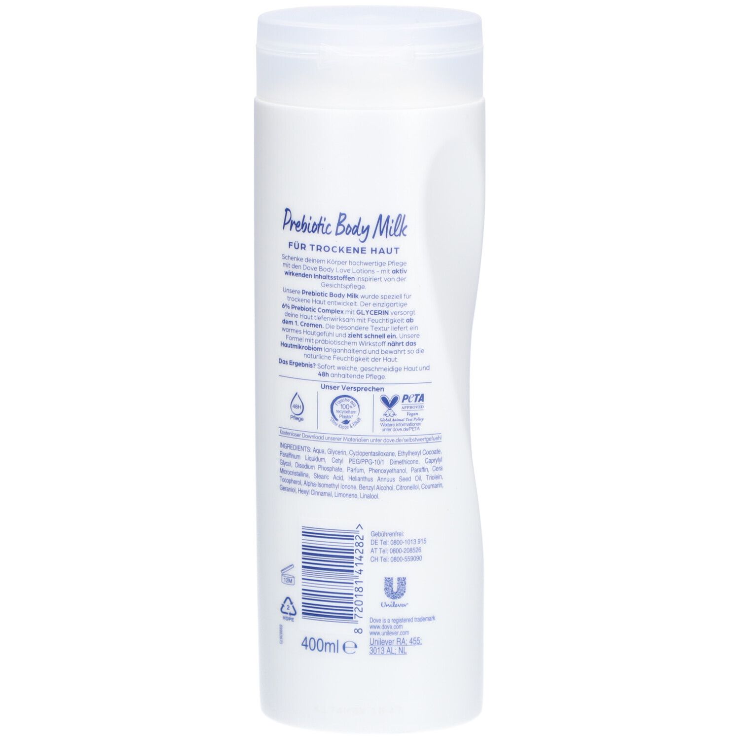 Dove Body Love Lait corporel prébiotique - Glycérine