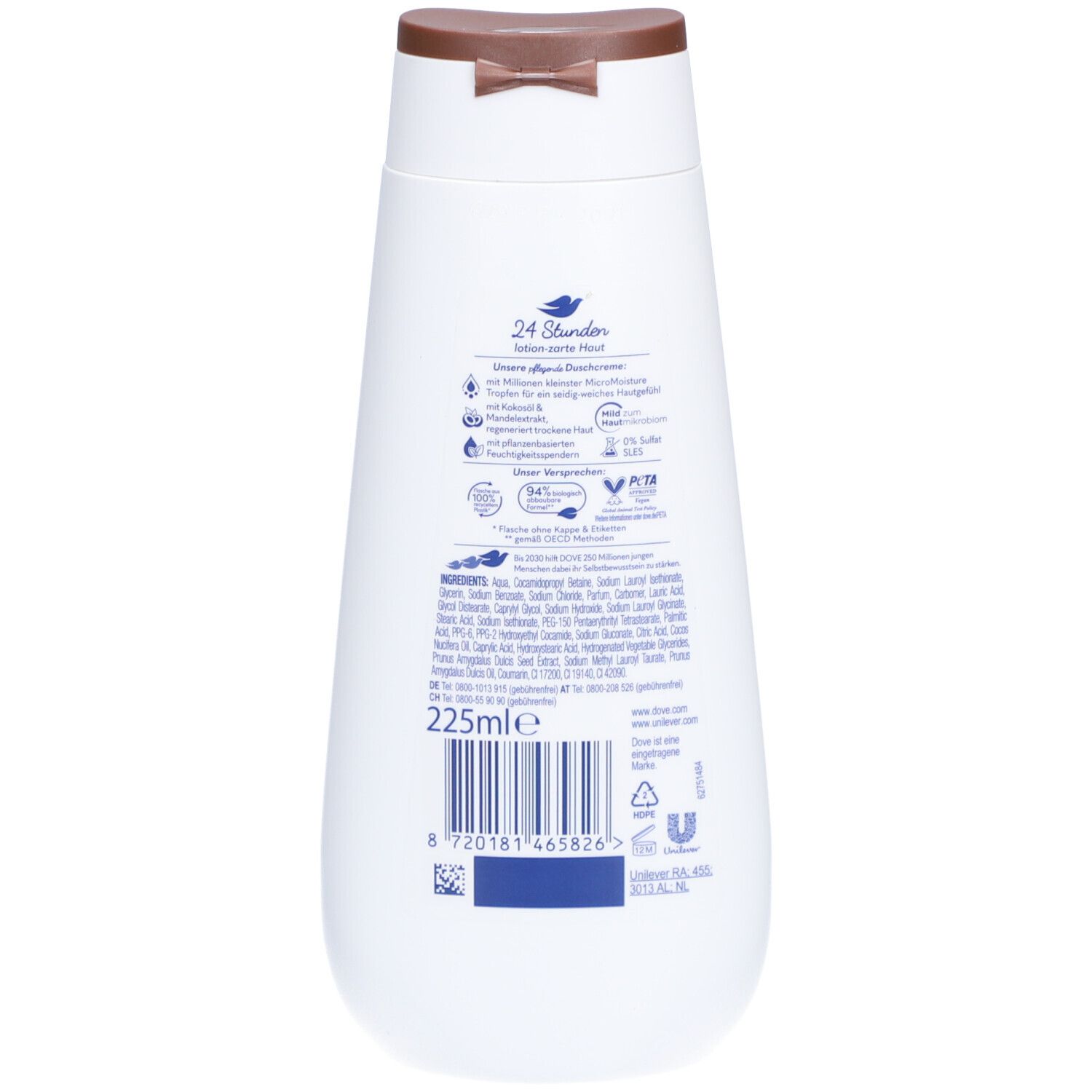 Dove Advanced Care Verwöhnende Pflege Duschcreme – Kokosöl & Mandel