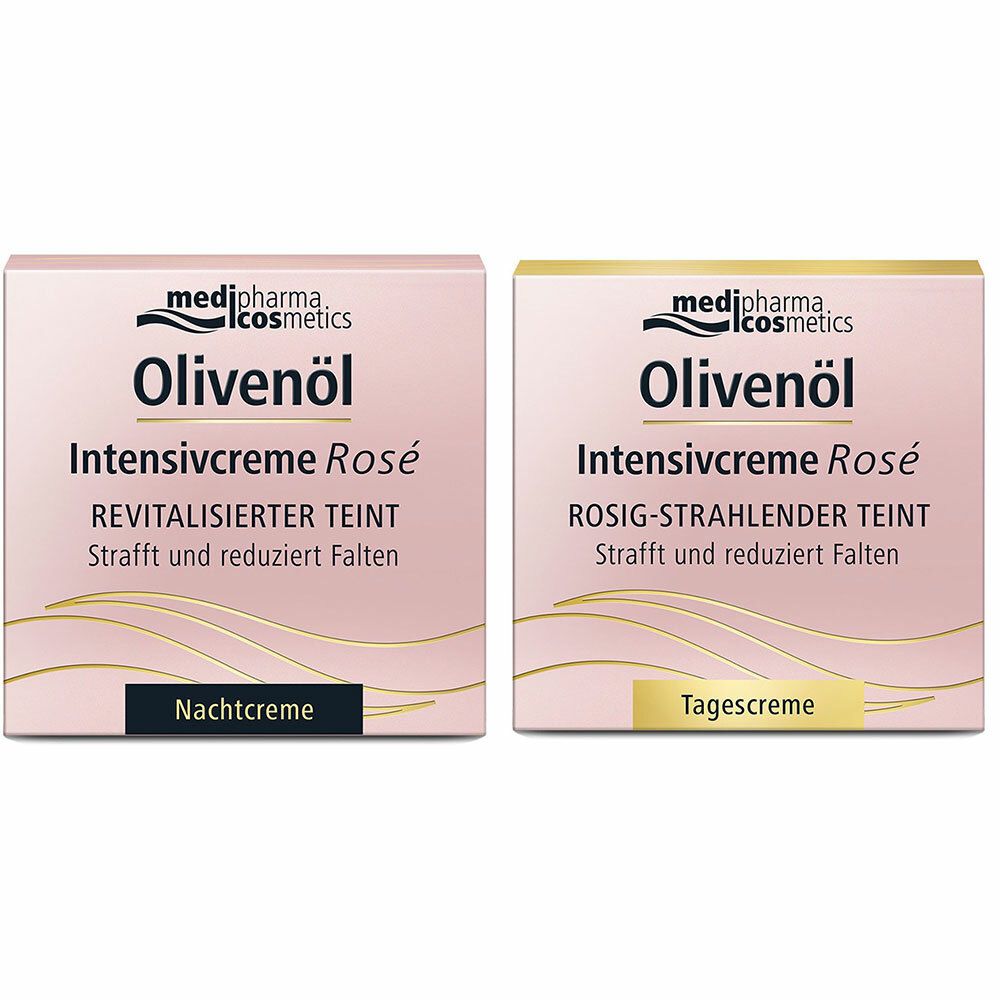 medipharma cosmetics Huile d'olive Crème intensif Rosé Crème de Jour & Crème de Nuit​