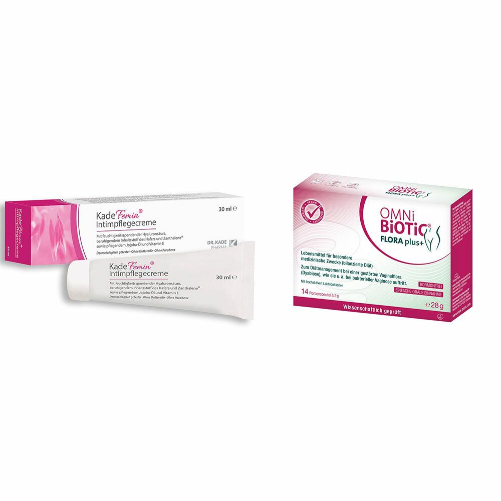 OMNi-BiOTiC® FLORA plus+ + KadeFemin® Creme soin intime