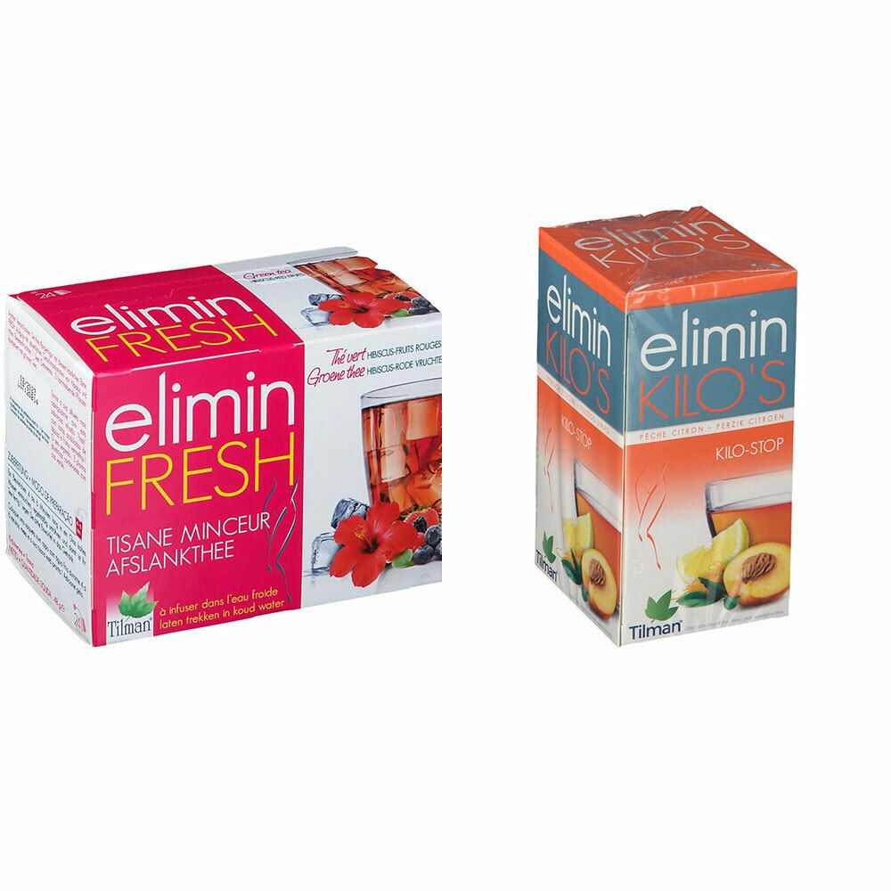 Tilman® elimin fresh Perte de poids thé vert + KILO´S Pêche et citron
