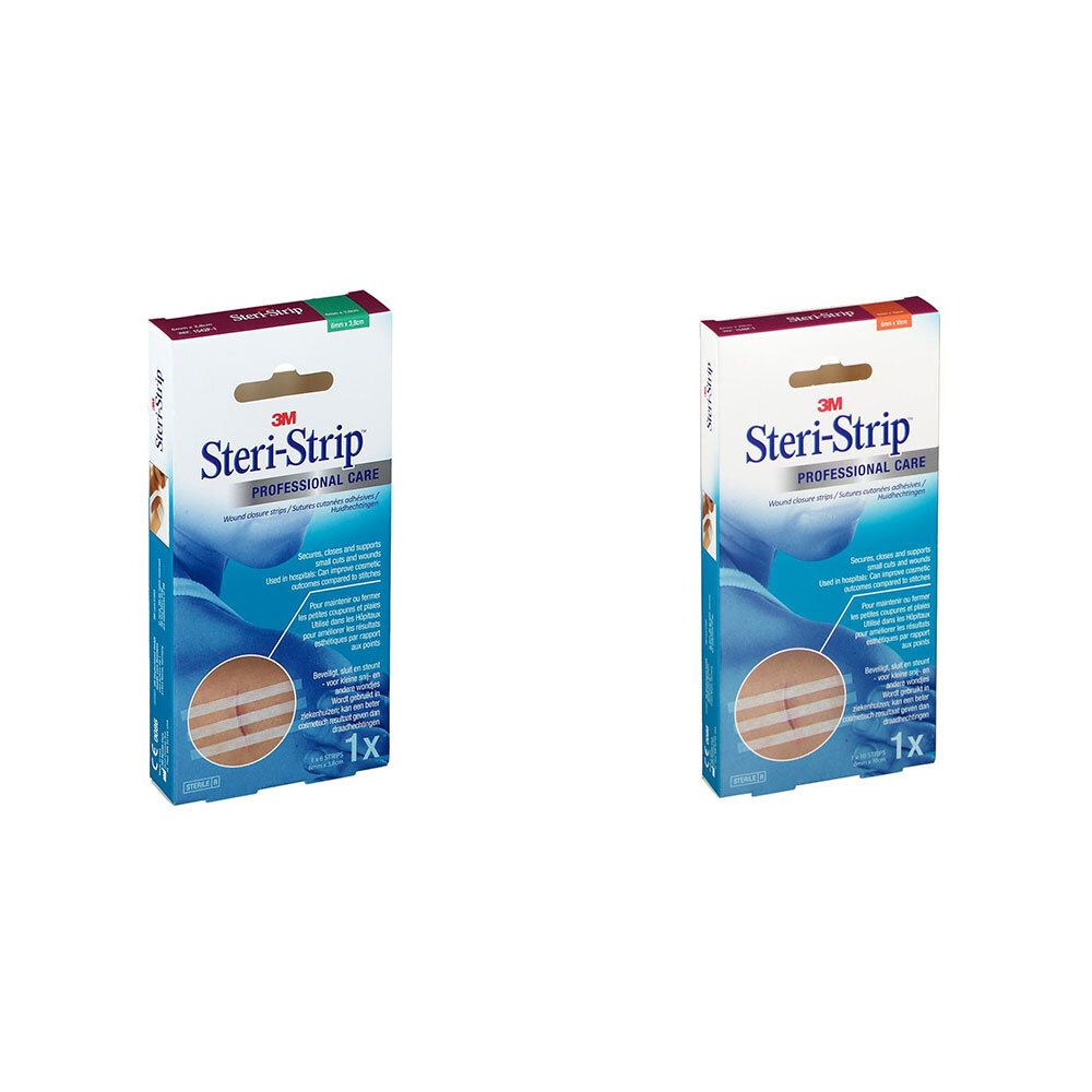 3M SteriStrip™ Wundverschlussstreifen 6 mm x 3,8 cm + 6 x 100 mm 1 St Redcare Apotheke