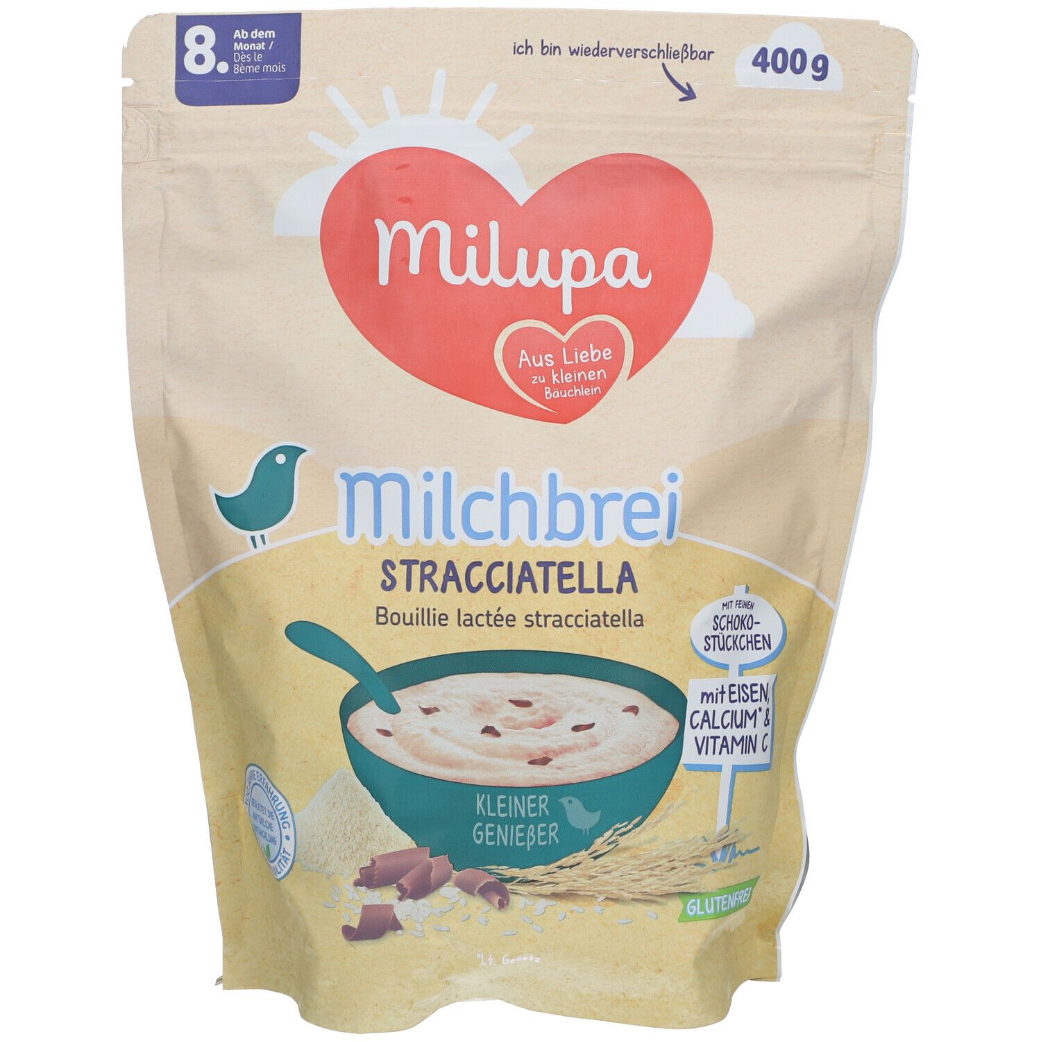 Milupa Bouillie de lait Stracciatella