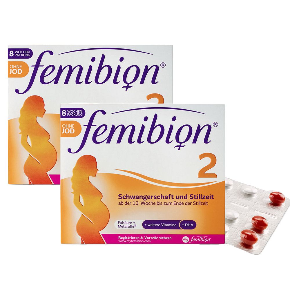 Femibion® 2 Grossesse + allaitement sans iode