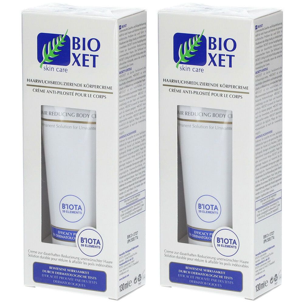 Bioxet Crème corps antipilosité 2x130 ml Redcare Apotheke