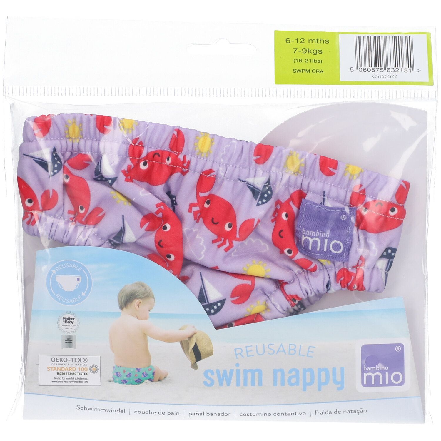 bambino mio Schwimmwindel Krabbe 1 St Redcare Apotheke