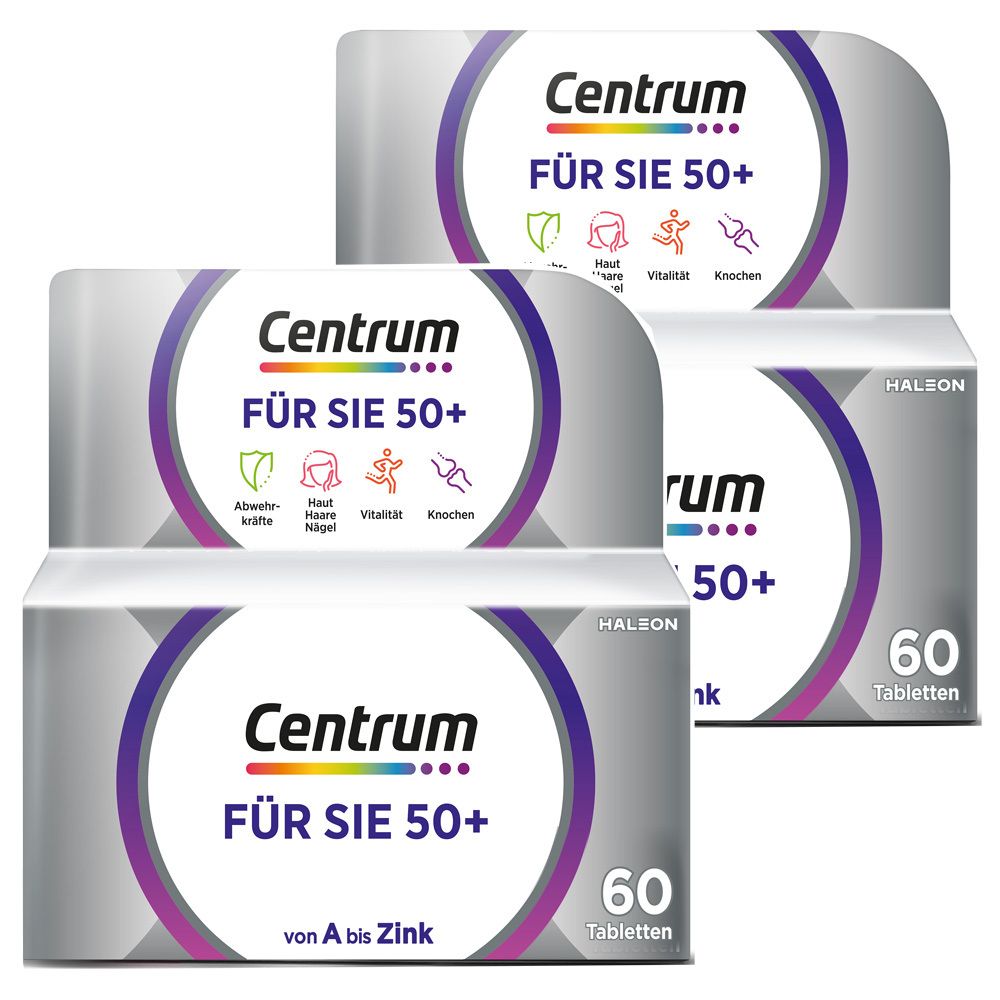 CENTRUM® Pour Elle 50+, 60 pcs. avec vitamine D et vitamine C