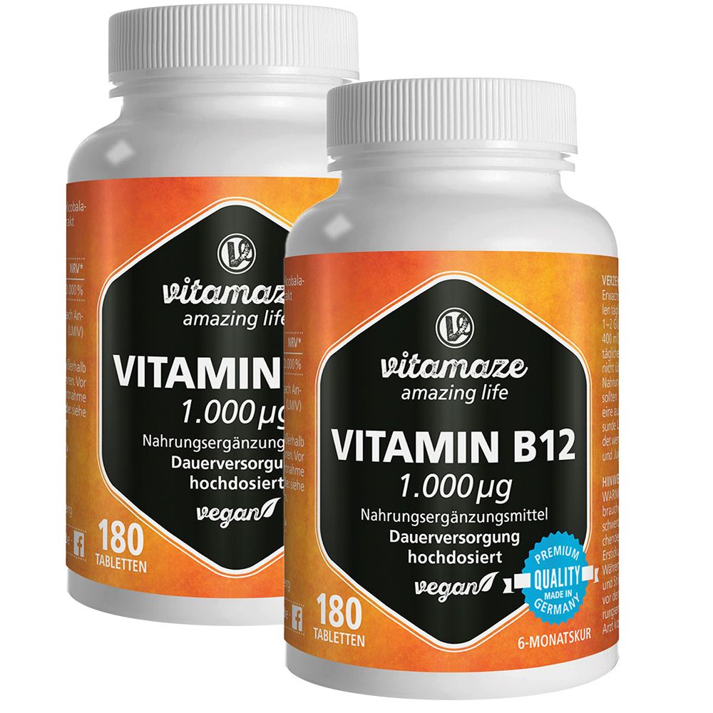 VITAMIN B12 1.000 µg hochdosiert vegan
