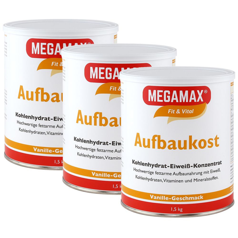 MEGAMAX® Fit & Vital Kohlenhydrat- und Proteinkonzentrat Vanillegeschmack
