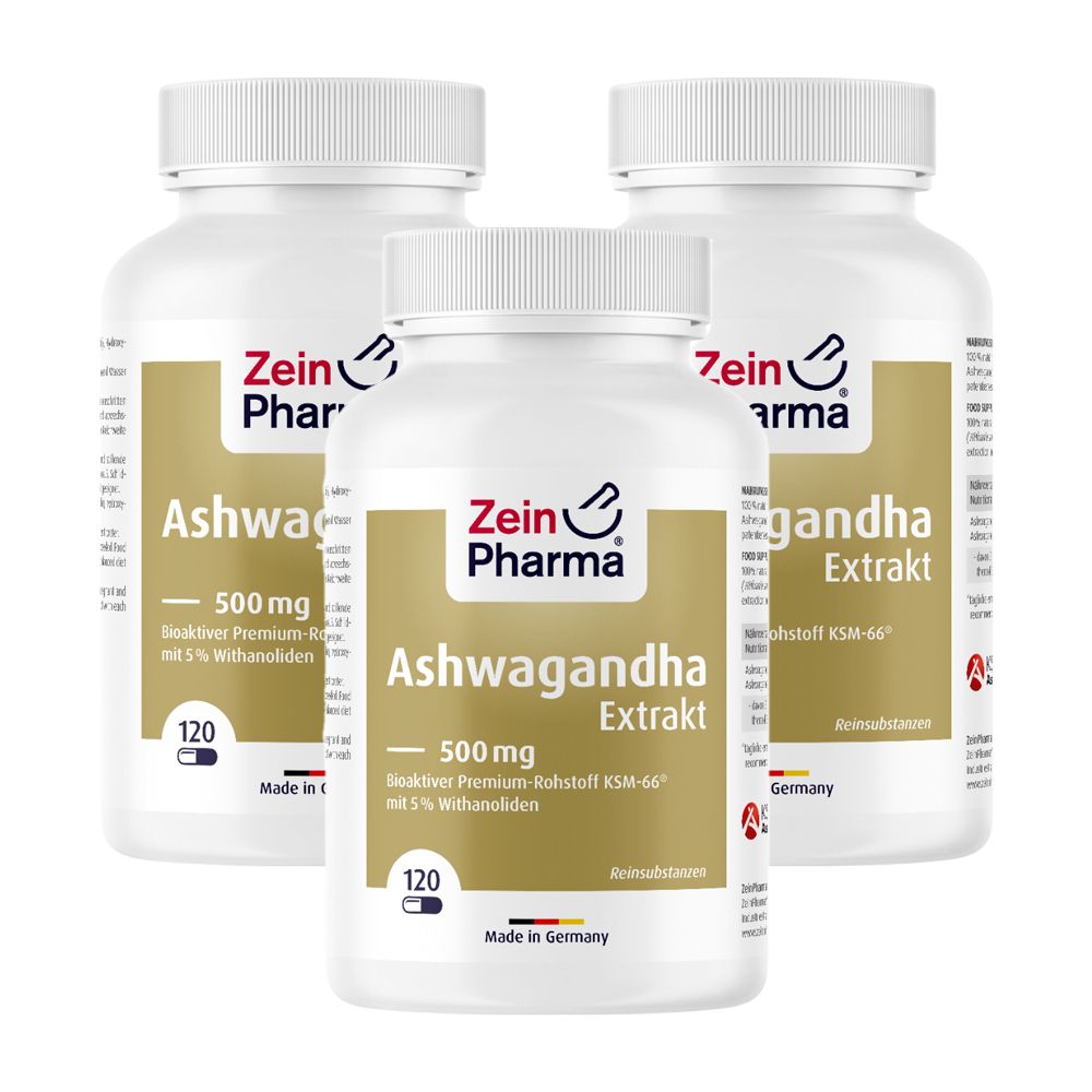 ZEINPHARMA® Ashwagandha-Extrakt 500 mg