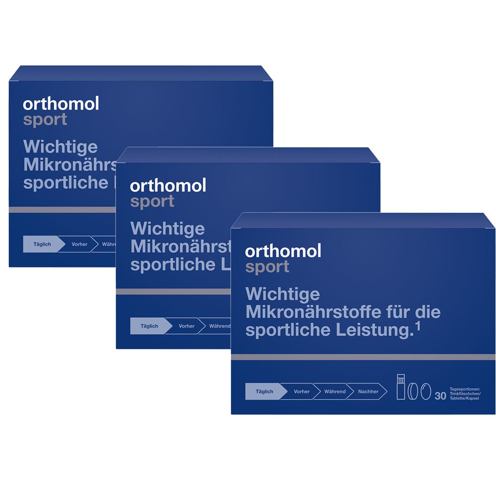 Orthomol Sport flacons à boire/comprimés/capsules