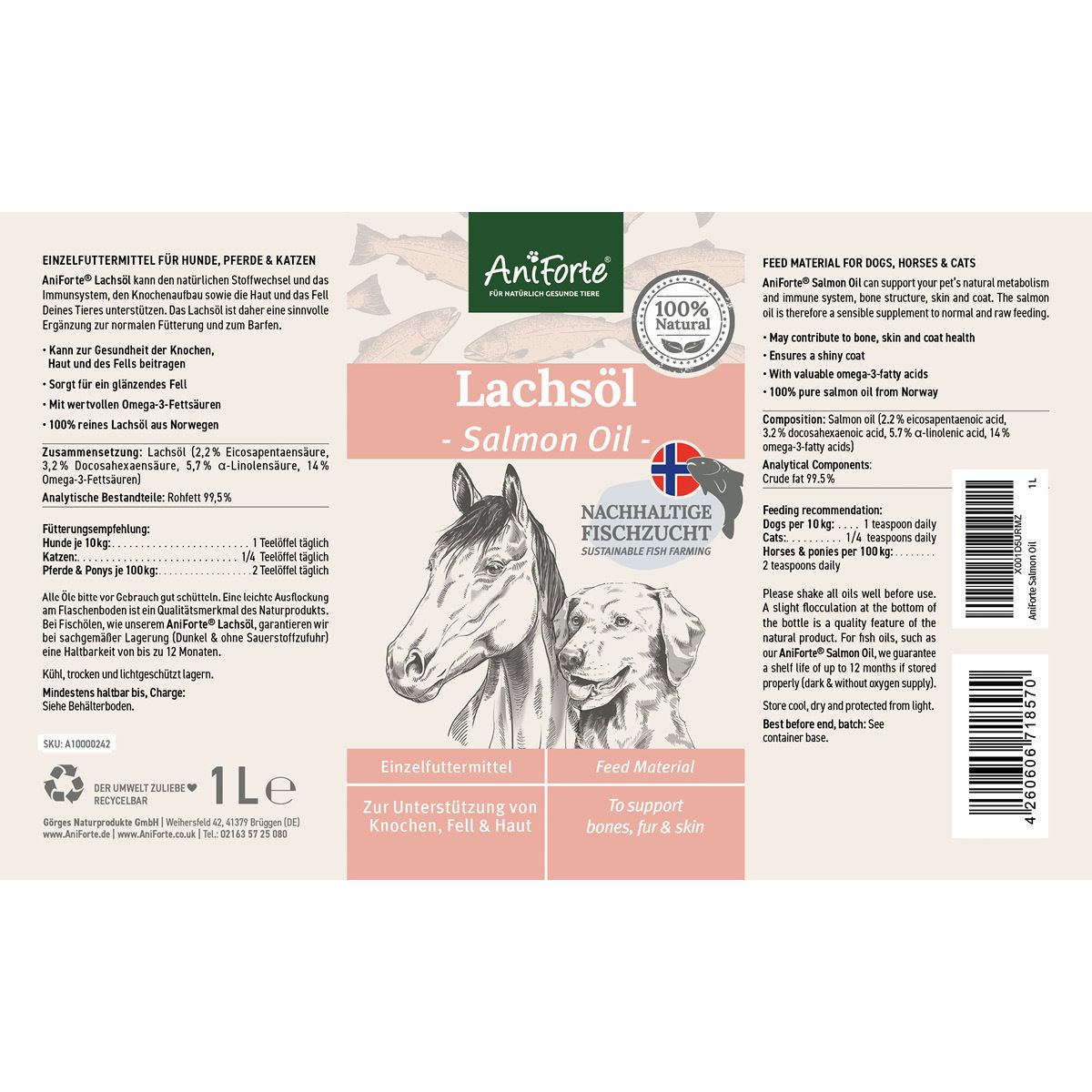 AniForte Lachsöl Salmon Oil