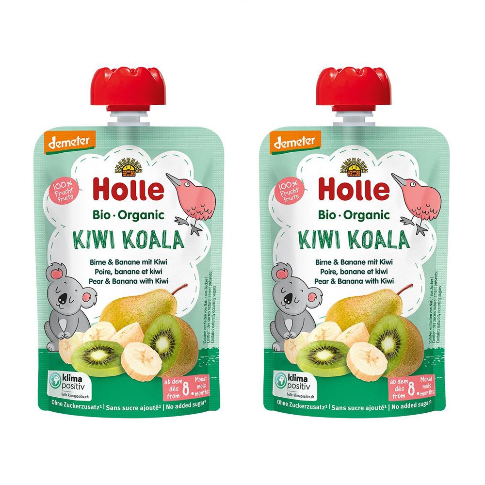 HOLLE Kiwi Koala - Gourde poire, banane et kiwi