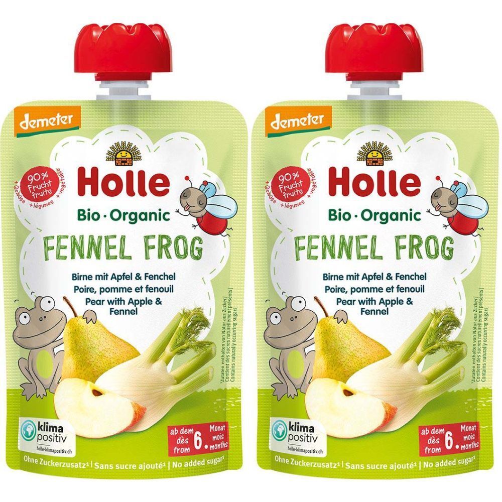 HOLLE Fennel Frog - Gourde poire, pomme et fenouil