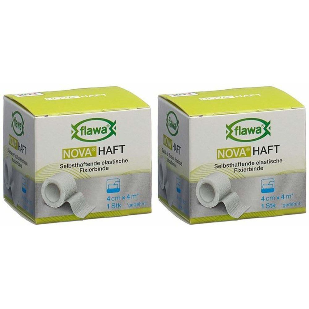 FLAWA® NOVA haft Bande de fixation élastique auto-adhésive 4 cm x4 m