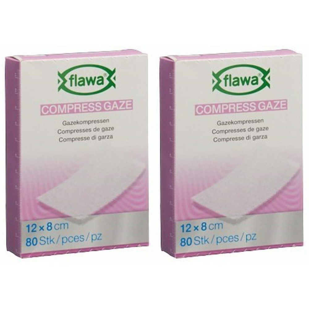 FLAWA® Compresses de gaze 8 x 12 cm