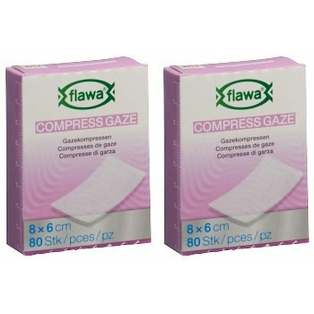 FLAWA® Compresses de gaze 6 x 8 cm