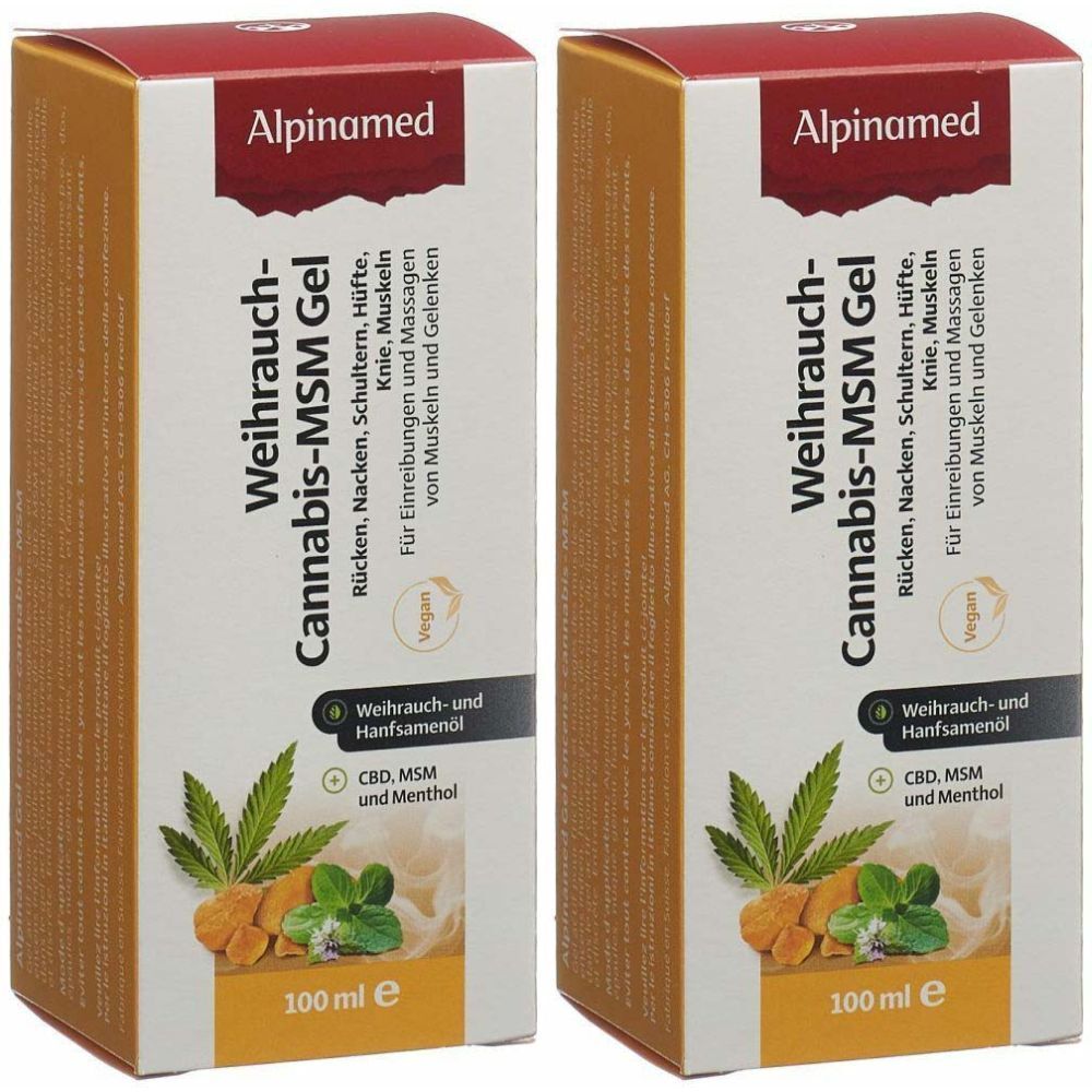 Alpinamed Weihrauch-Cannabis-MSM Gel