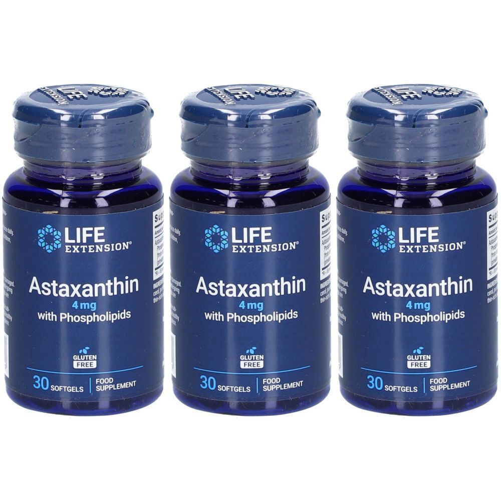 LIFE EXTENSION® Astaxanthine 4mg avec phospholipides