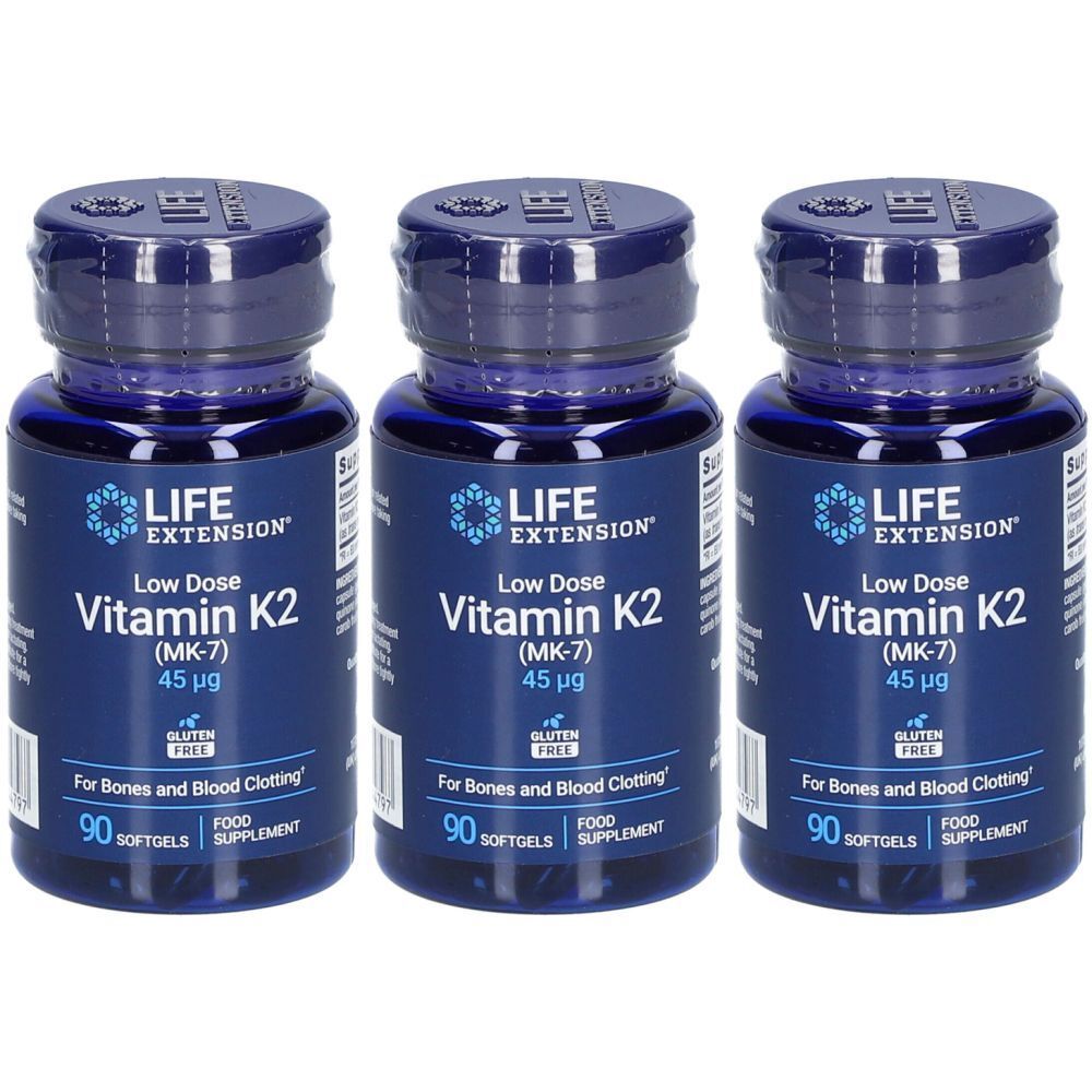 LIFE EXTENSION® Low Dose Vitamin K2 45µg