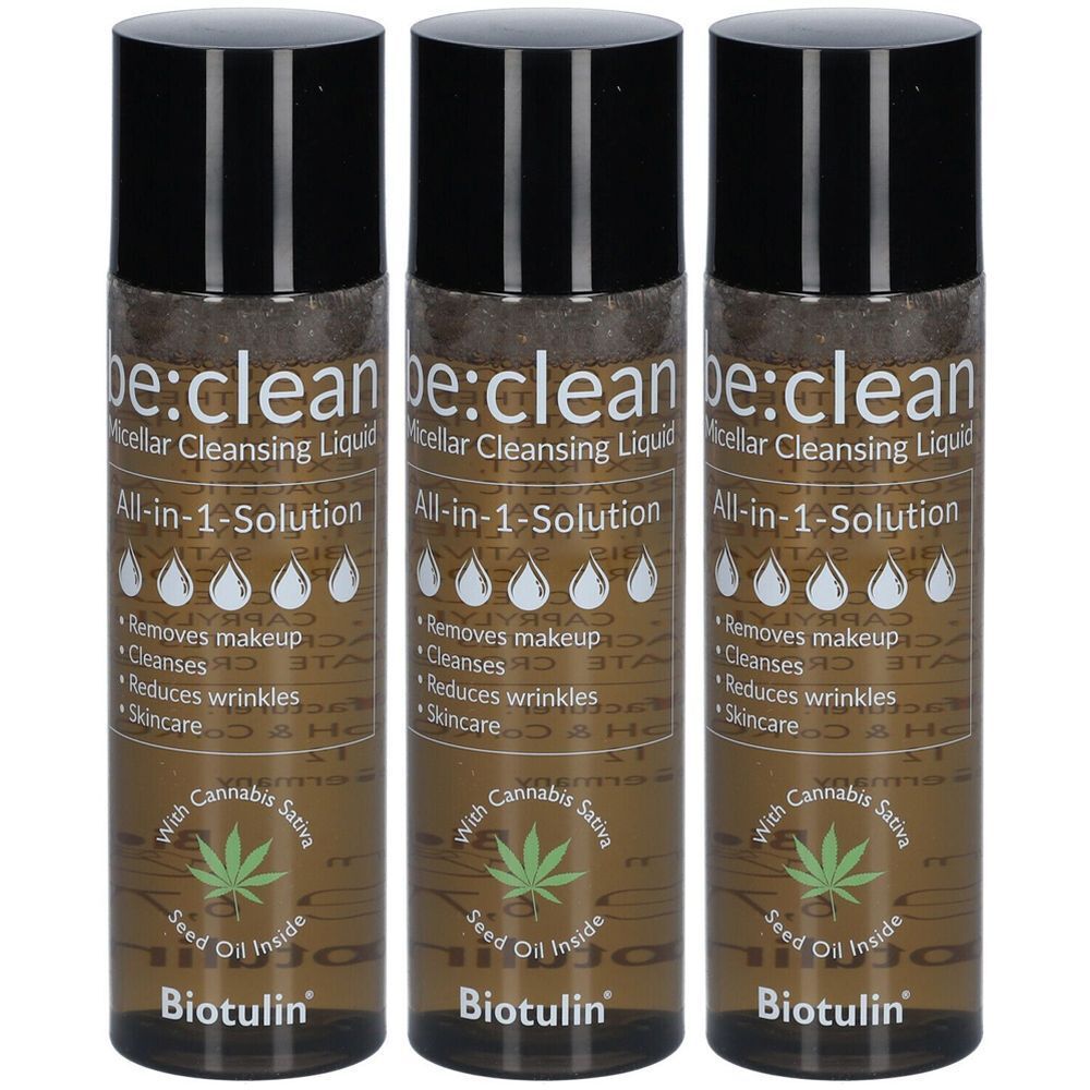 Biotulin® Liquide démaquillant micellaire 4 en 1 be:clean