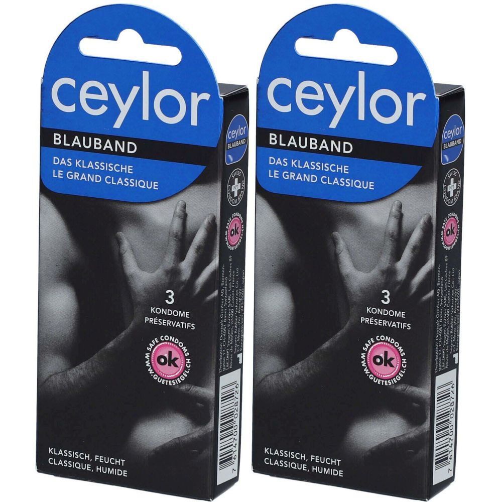 CEYLOR Bande bleue, préservatifs classiques