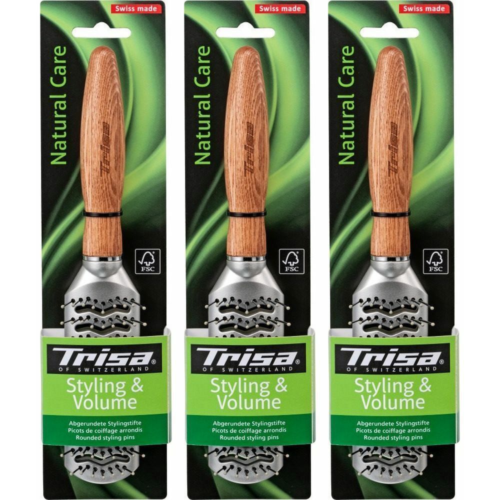 TRISA Natural Care Brosse à cheveux Styling & Volume