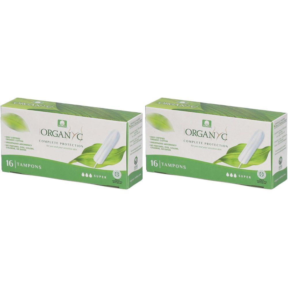 ORGANYC Tampons Super sans applicateur