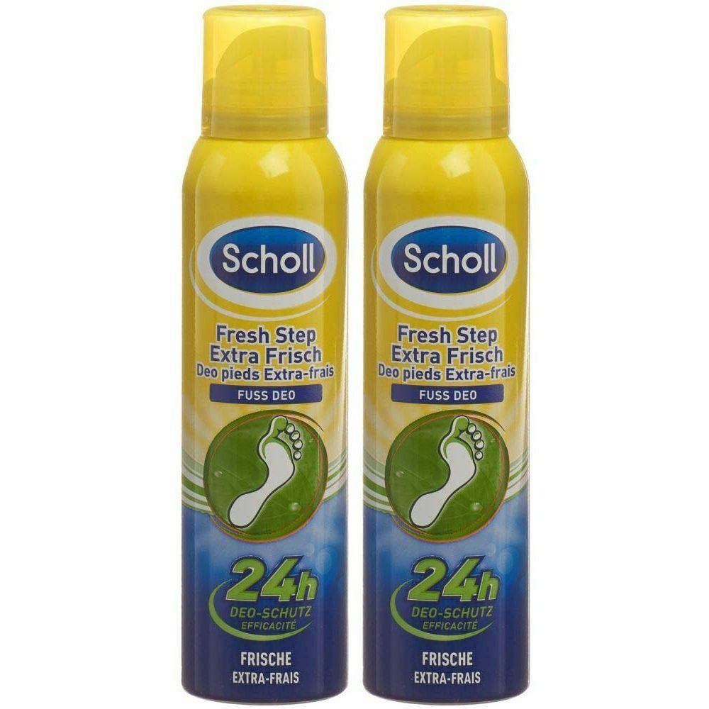 SCHOLL Déodorant extra-fraicheur pour les pieds 2x150 ml - Redcare Apotheke