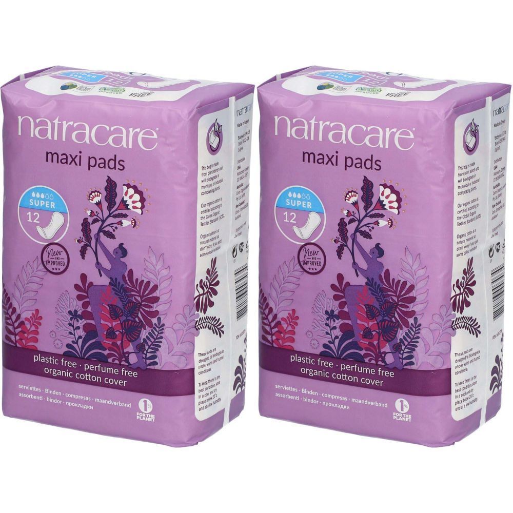 NATRACARE Maxi Pads, Damenbinde Super