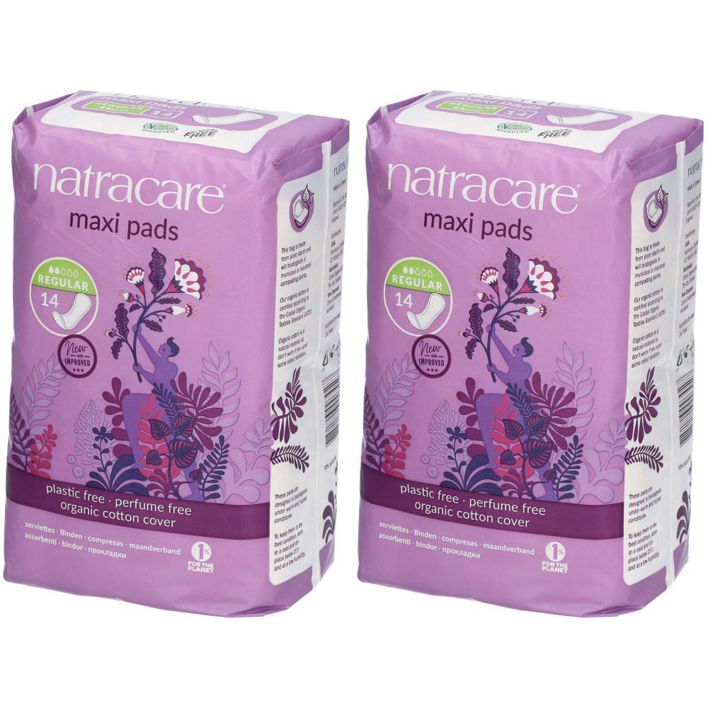 NATRACARE Maxi Pads, Damenbinde regular