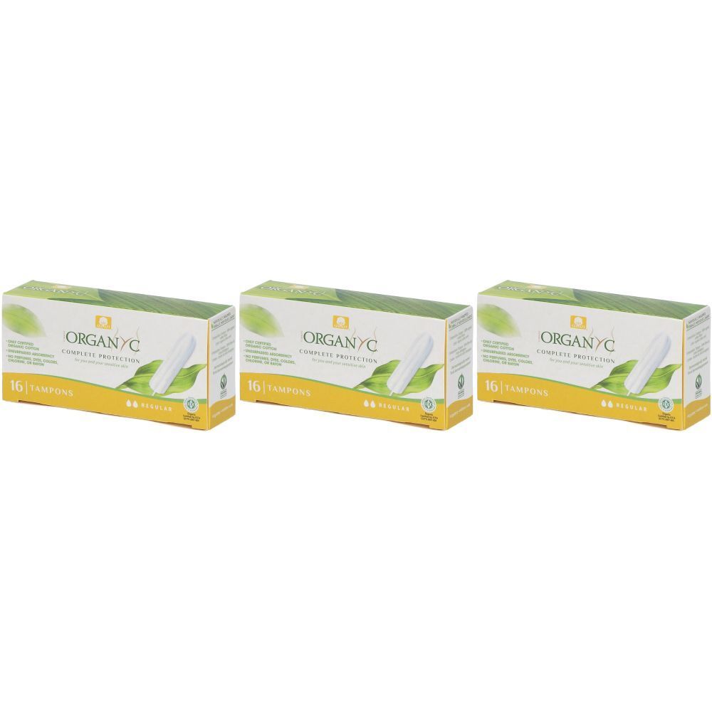 ORGANYC Tampons Regular sans applicateur