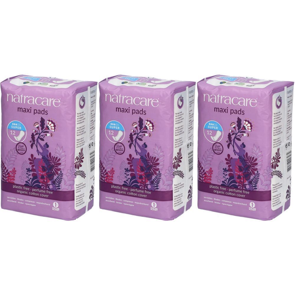 NATRACARE Maxi pads, serviette hygiènique Super