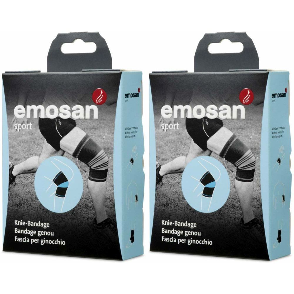 EMOSAN Sport Kniebandage Größe S 3436 cm 2x1 St Redcare Apotheke