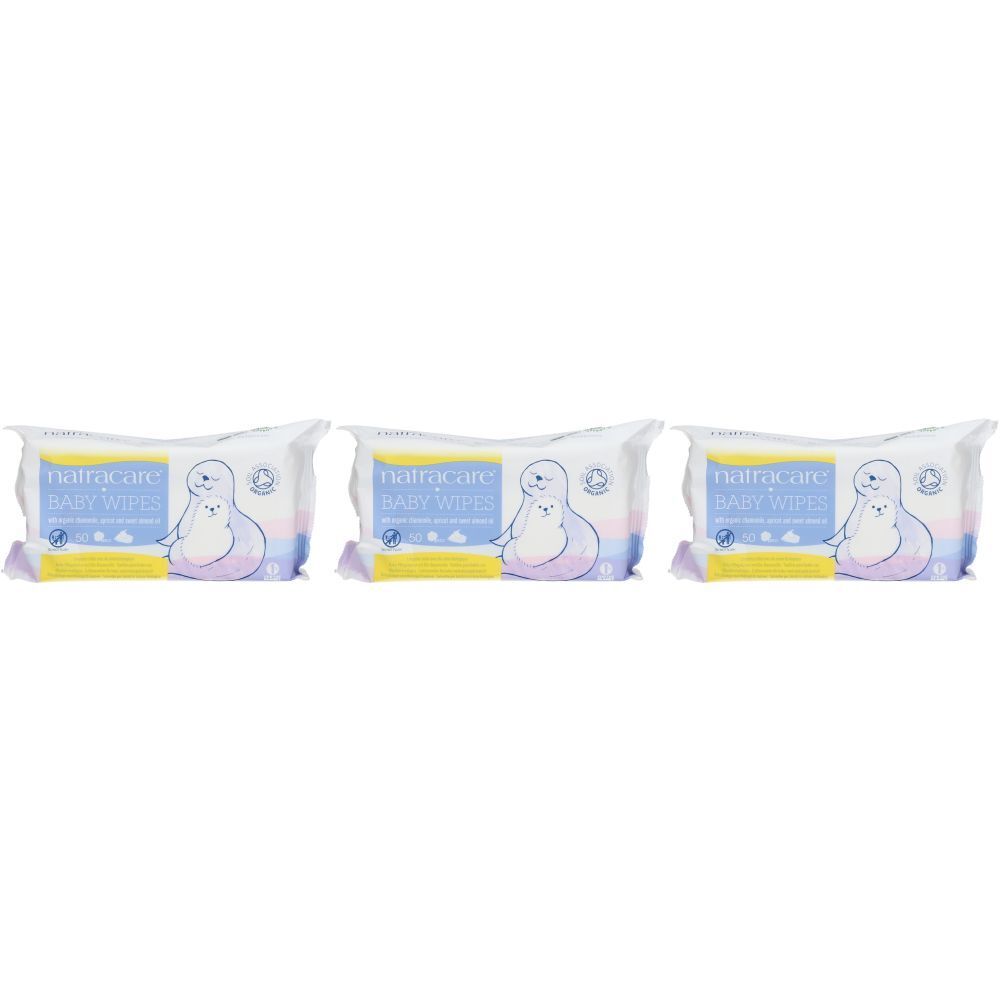 NATRACARE Baby wipes Lingettes bébé coton bio