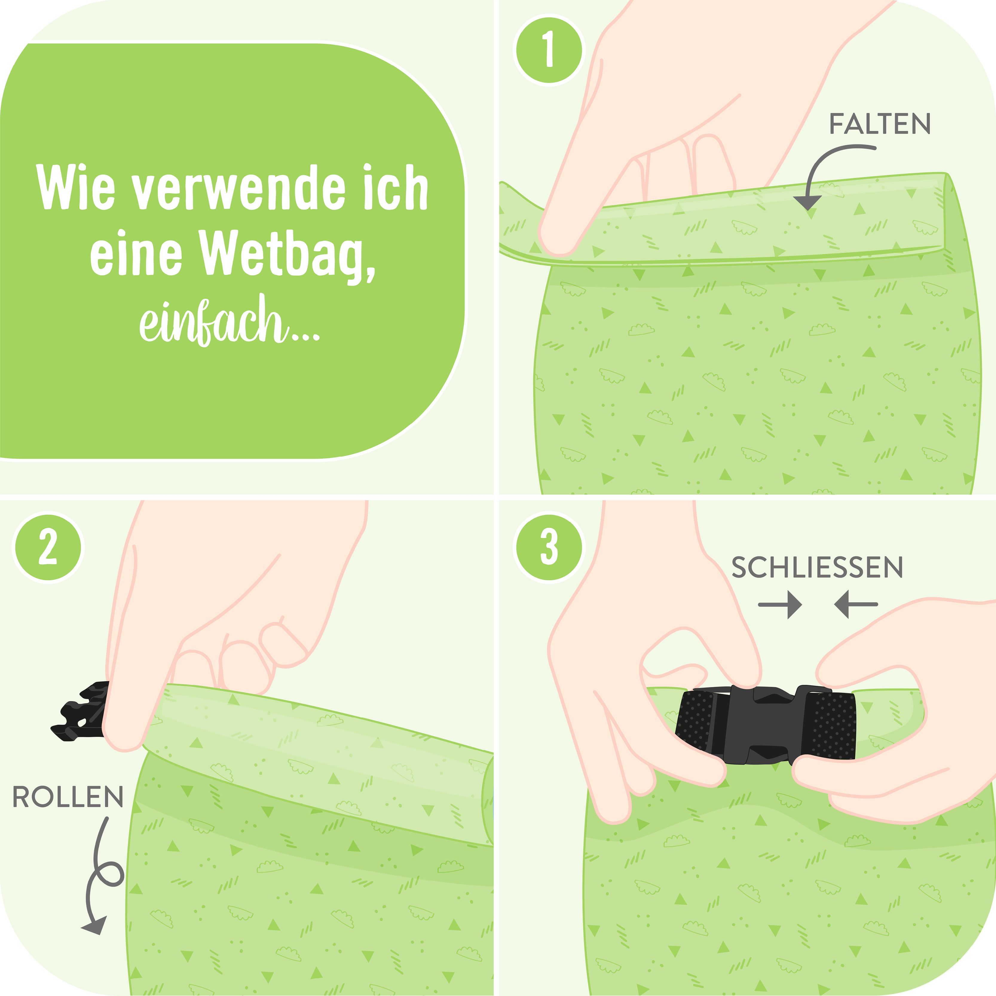 Bambino Wasserdichte Tasche für Ausflüge Motiv - Courage